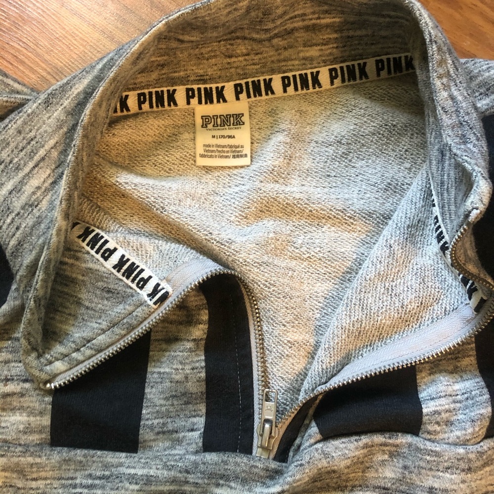 Pink quarter zip up